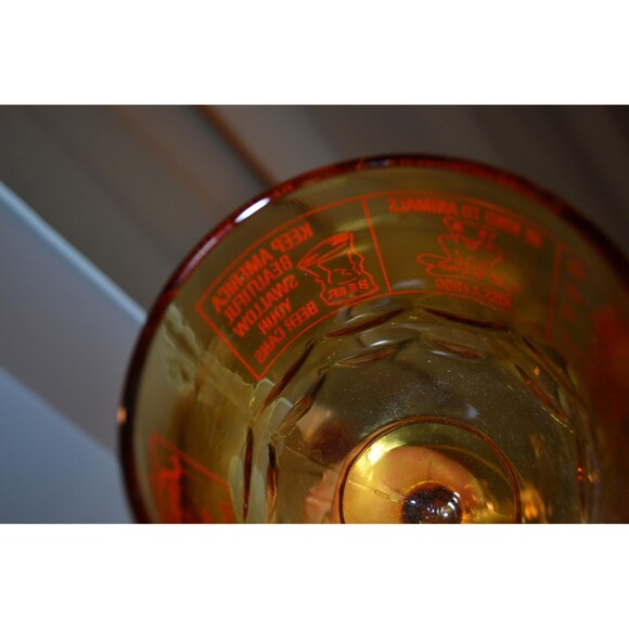 Vintage Beer Mug 1970s Amber Comic Sayings - Picture 2 of 7